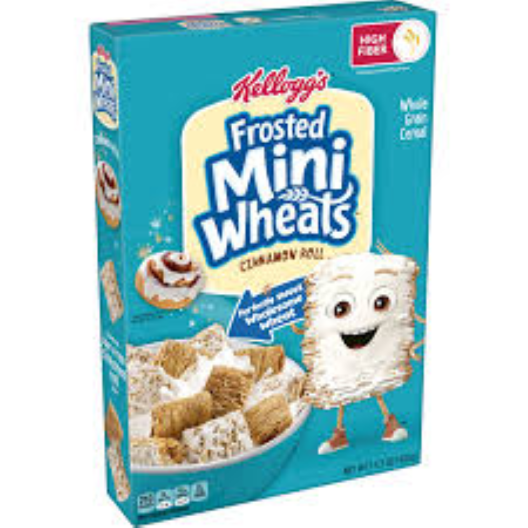 KELLOGGS FROSTED MINI WHEATS CINNAMON ROLL 405G